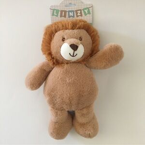NEW 12” Lion Plush Brown Rattle Lovey Stuffed Animal | Linzy